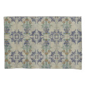 Housse D'oreillers Carrelage Delft Antique Pot de Fleur Céramique (devant-gauche)