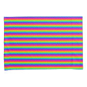 Housse D'oreillers Carrés arc-en-ciel (devant-Droit)