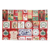 Housse D'oreillers Carrés de l'illustration de Noël (Dos)