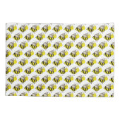 Housse D'oreillers Carton jaune noir Bee Bumblebee abeille (Dos)
