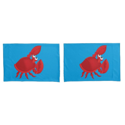 Housse D'oreillers Cartoon crab (devant-Set)