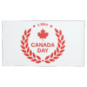 Housse D'oreillers Cas d'oreillers pour couronnes de la fête du Canad (devant-gauche)