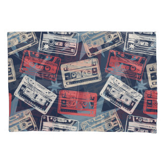 Housse D'oreillers Cassettes Vielles Musique Vintage sans couture