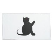 Housse D'oreillers Cat dit bonjour (Dos-gauche)