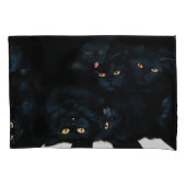 Housse D'oreillers Cat noir (devant)