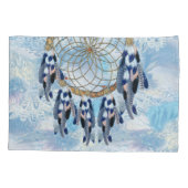 Housse D'oreillers Catcher de rêve bleu exotique (Dos-gauche)
