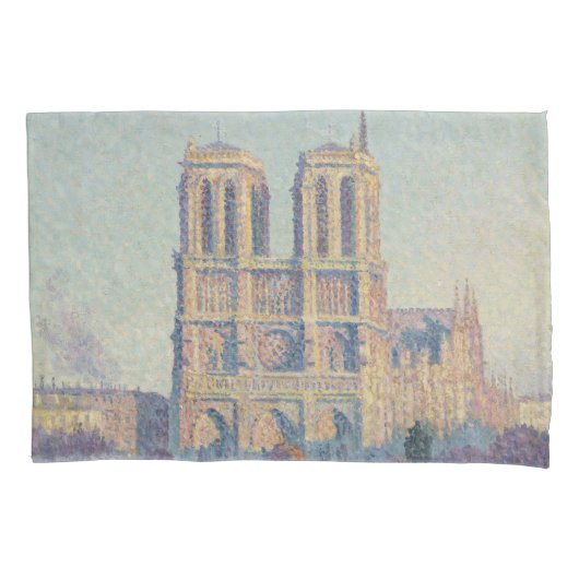 Housse D'oreillers Cathédrale Notre-Dame Paris France Peinture classi (devant)