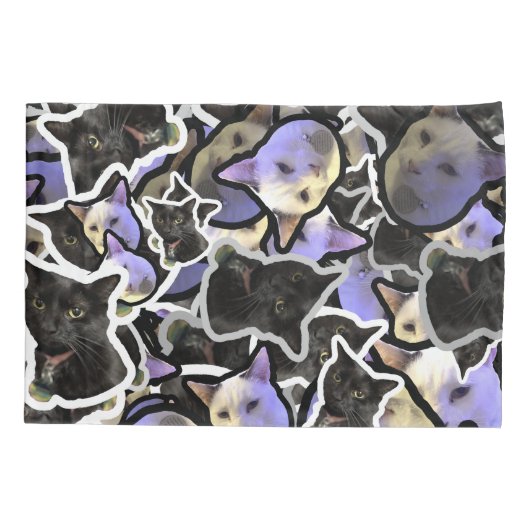 Housse D'oreillers Cats Pillowcase (Dos)