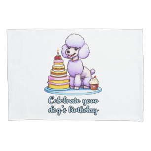 Housse D'oreillers Célébrez l'anniversaire de votre chien