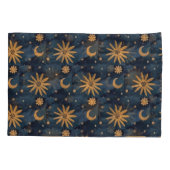 Housse D'oreillers Céleste Moon Sweet Dreams Nom personnalisé mignon (Dos)