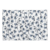 Housse D'oreillers Cellules bleues, Cloches, Bellflowers (Dos-Droit)