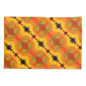 Housse D'oreillers Centre De Tournesol Près Art Floral Abstrait (Dos)