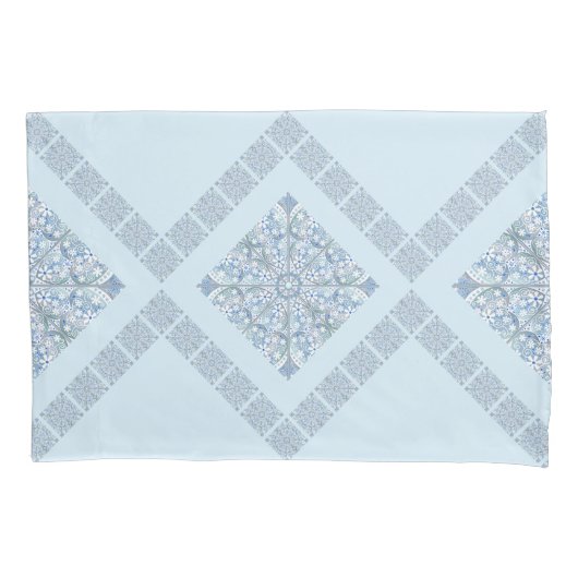 Housse D'oreillers Céramique Lace bleu clair (devant)