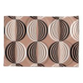 Housse D'oreillers Cercles Brown géométriques Conception transparente (Dos)