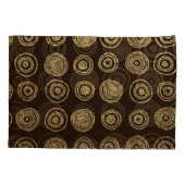 Housse D'oreillers Cercles d'or : Motif à main (Dos)