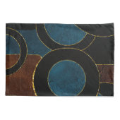 Housse D'oreillers Cercles géométriques Abstraits Parties scintillant (Dos-gauche)