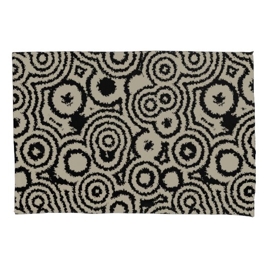 Housse D'oreillers Cercles vintages (devant-gauche)