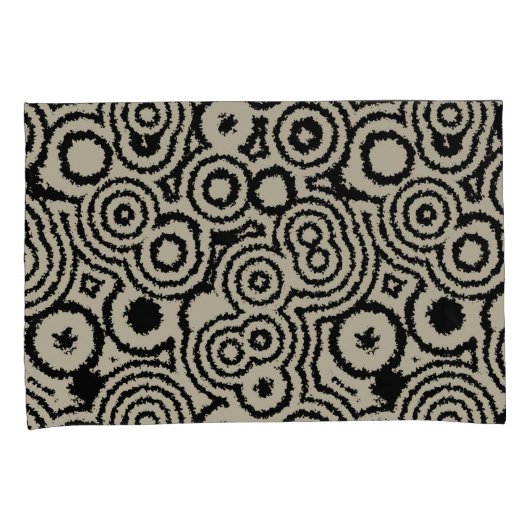 Housse D'oreillers Cercles vintages (devant-Droit)