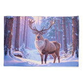 Housse D'oreillers Cerf À Père Noël Coeur - Rindeer (Dos)