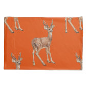 Housse D'oreillers Cerf en rouge (Dos-gauche)