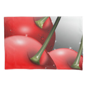 Housse D'oreillers Cerises avec gouttes de ragoût