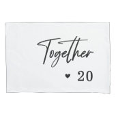 Housse D'oreillers Chambre Mariage d'anniversaire romantique moderne (devant-gauche)