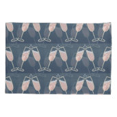 HOUSSE D'OREILLERS ***CHAMPAGNE TOAST*** PAIRE COQUE COUSSIN (Dos-gauche)