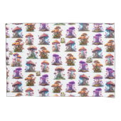 Housse D'oreillers Champignons et grenouilles à contes équitables (devant)