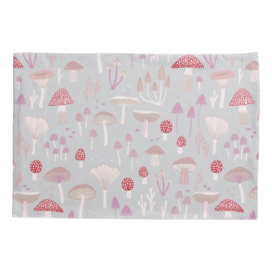 Housse D'oreillers Champignons Toadstool de champignons réversible (Dos-gauche)