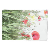 Housse D'oreillers Champs de pavot fleurs Soleil Nature fleurit (Dos)