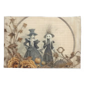 Housse D'oreillers Chariot Halloween vintage (12) (Dos-gauche)