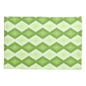 Housse D'oreillers Chartreuse green diamond pattern (Dos)