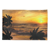 HOUSSE D'OREILLERS CHASSE COUCHES DE SOLEIL OCÉAN SCÉNARIO NATURE (Dos)