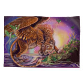 Housse D'oreillers Chasseur de poule Chat volant (Dos)
