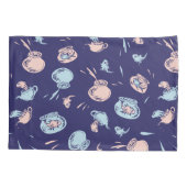 Housse D'oreillers Chat Dans Le Casquette | Le Motif du poisson (Dos-gauche)