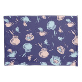 Housse D'oreillers Chat Dans Le Casquette | Le Motif du poisson (devant-gauche)