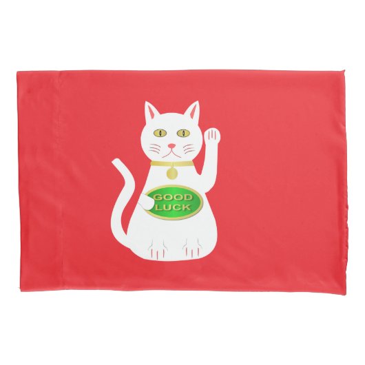 Housse D'oreillers Chat Oriental Lucky Patterned (devant)