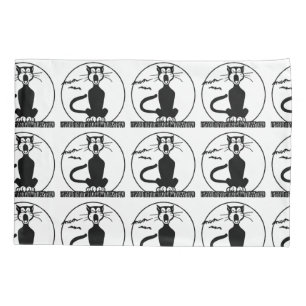 Housse D'oreillers CHAT vintage JAUNE PILLOWCATS