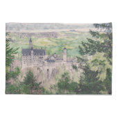 Housse D'oreillers Château Retro Neuschwanstein en Allemagne (Dos)