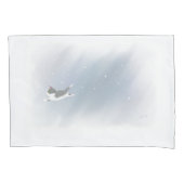 Housse D'oreillers Chaton à neige (devant)