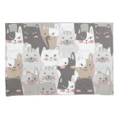 Housse D'oreillers Chats mignons (devant-Droit)