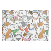Housse D'oreillers Chats mignons (Dos-gauche)