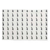 Housse D'oreillers Chats noirs et blancs (Dos)