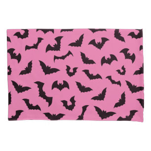 Housse D'oreillers Chauve-souris rose pastel motif