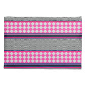 Housse D'oreillers Check Stripes Harlequin Conception de Motif mixte (Dos)