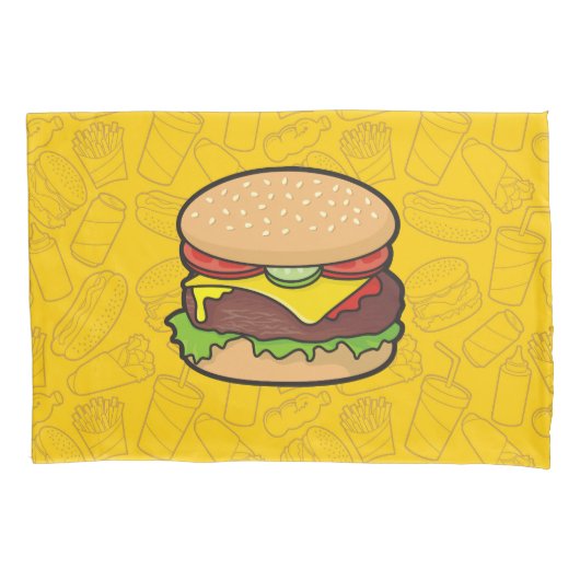 Housse D'oreillers Cheeseburger (devant)