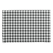 Housse D'oreillers Chèque de socle noir blanc classique (devant-Droit)