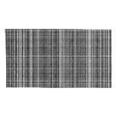 Housse D'oreillers Chèque noir, blanc et gris 2 Motif (Dos-Droit)