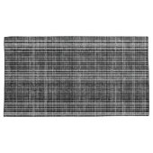 Housse D'oreillers Chèque noir, blanc et gris 2 Motif (devant-Droit)