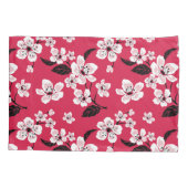 HOUSSE D'OREILLERS CHERRY BLOSSOM - SAKURA (ROUGE) (Dos-gauche)